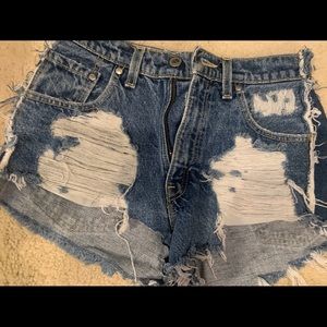 Lf furst of a kind denim shorts